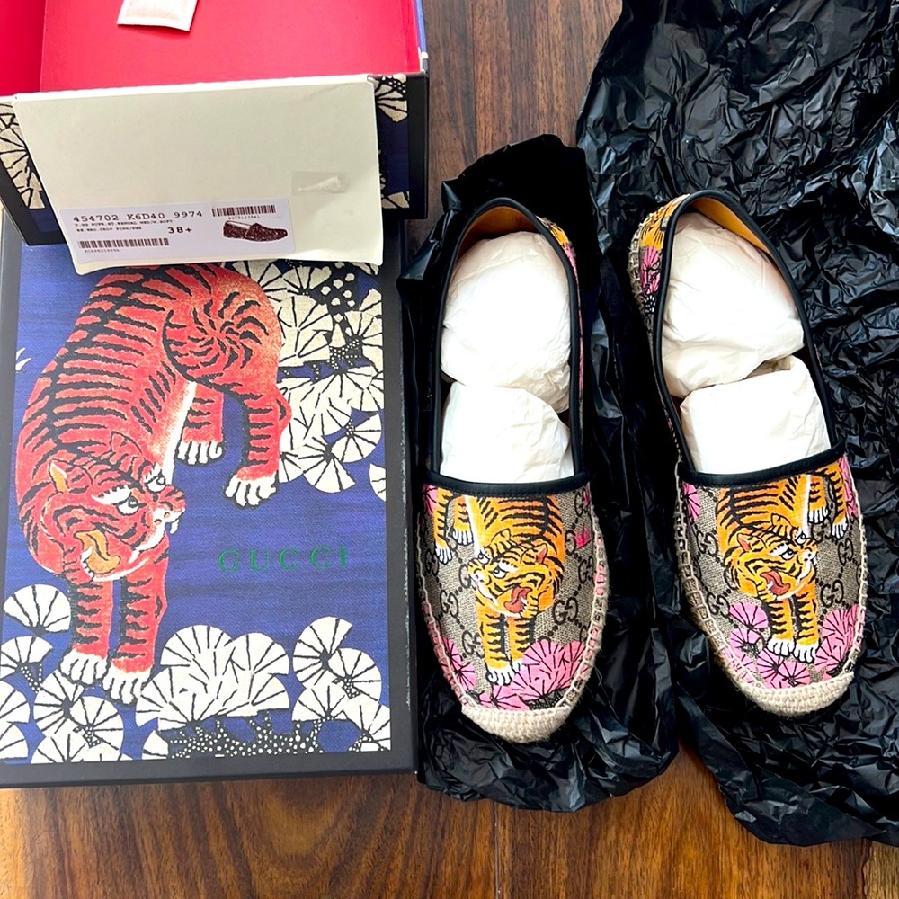 Gucci GG Bengal Tiger Espadrilles
